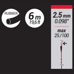 ELASTIQUE PLEIN 2,5 MM 6M 6 ELASTIQUE PLEIN 2,5 MM 6M -Pêche Produits Magasin elastique plein 25 mm 6m 2