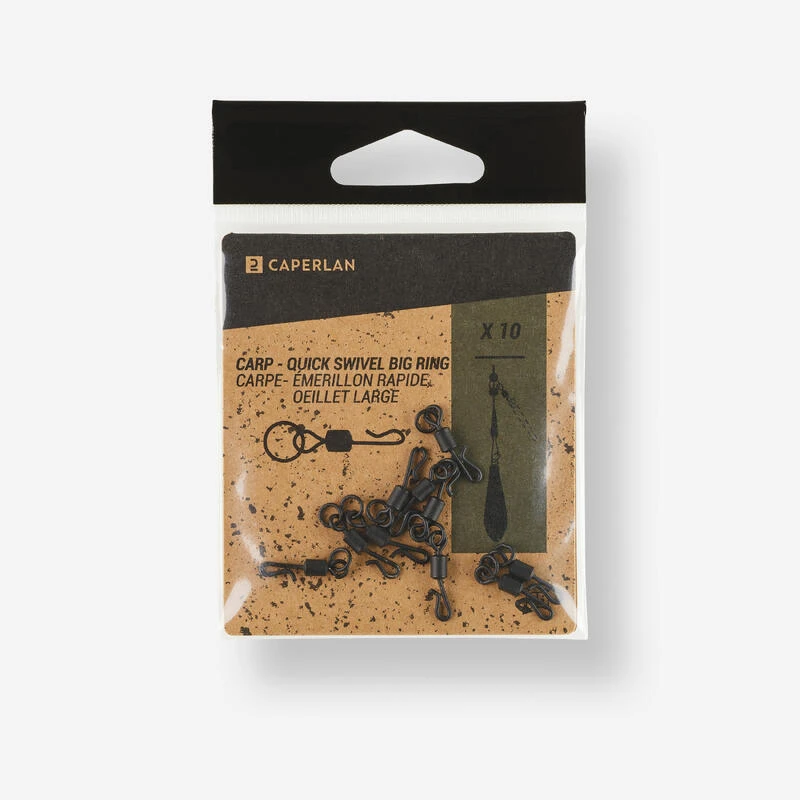 Emerillon Quick Swivel Big Ring X10 Pêche De La Carpe 3 Emerillon Quick Swivel Big Ring X10 Pêche De La Carpe – Image 3