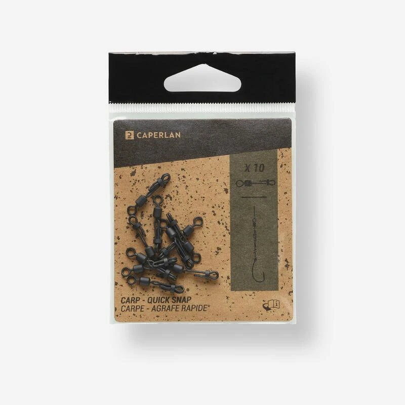 Émerillon Quick Swivel Snap X10 Pêche De La Carpe 1 Émerillon Quick Swivel Snap X10 Pêche De La Carpe