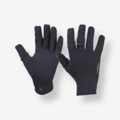 Gants De Pêche 500 Thermo Néoprène 1mm Noirs Avec 3 Doigts Ouvrables