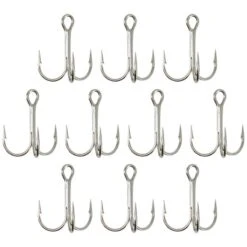 HAMEÇON TRIPLE PÊCHE HOOK TRIPLE NICKEL -Pêche Produits Magasin hamecon triple peche hook triple nickel 1