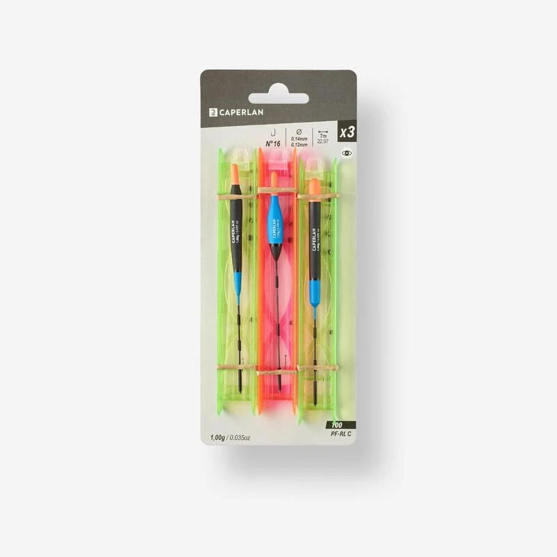 KIT 3 LIGNES MONTEES PF-RL100 POUR LA PECHE AU COUP EN CANAL. 1 KIT 3 LIGNES MONTEES PF-RL100 POUR LA PECHE AU COUP EN CANAL.