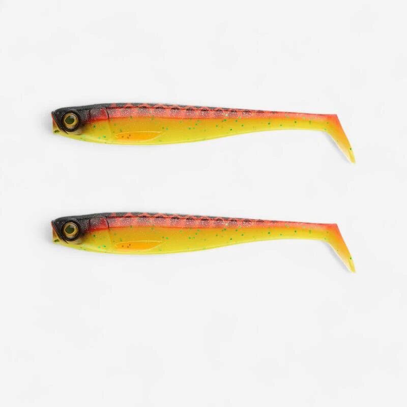LEURRE SOUPLE BROCHET SHAD ROGEN 120 ORANGE X2 1 LEURRE SOUPLE BROCHET SHAD ROGEN 120 ORANGE X2