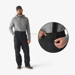 Pantalon De Pêche Imperméable Homme - FT 500 WPF Noir -Pêche Produits Magasin pantalon de peche impermeable homme ft 500 wpf noir 2