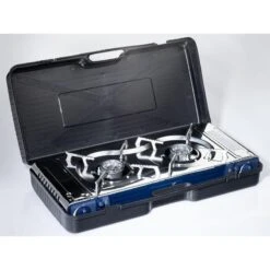 Réchaud à Gaz 2 Feux - Skandika Brann - Camping - Allumage Piezo - Mallette -Pêche Produits Magasin rechaud a gaz 2 feux skandika brann camping allumage piezo mallette 6