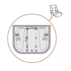 SIÈGE PILOTE DELUXE - BLANC / BLEU -Pêche Produits Magasin siege pilote deluxe blanc bleu 5