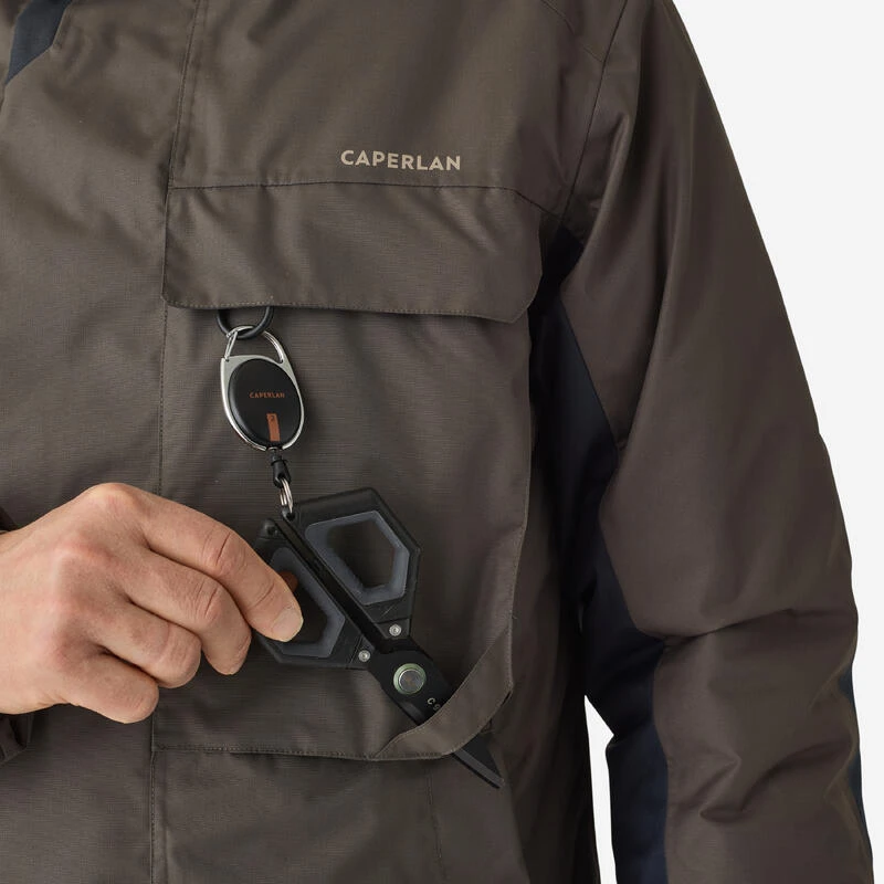 Veste De Pêche Imperméable Chaude Homme - FJ 500 TH Kaki 6 Veste De Pêche Imperméable Chaude Homme - FJ 500 TH Kaki – Image 6