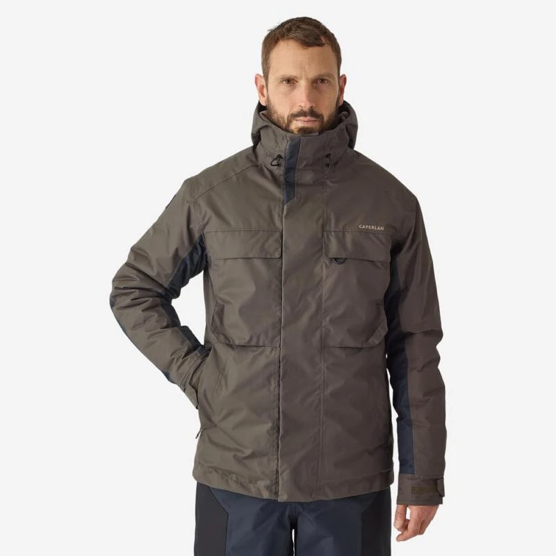 Veste De Pêche Imperméable Chaude Homme - FJ 500 TH Kaki 1 Veste De Pêche Imperméable Chaude Homme - FJ 500 TH Kaki